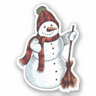 Pegatina Snowman