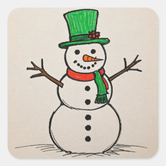 Pegatina Snowman