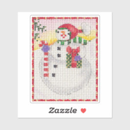 Pegatina Snowman