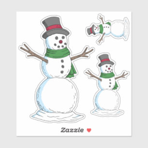 Pegatina Snowman