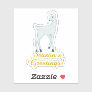 Pegatina Snowy Deer
