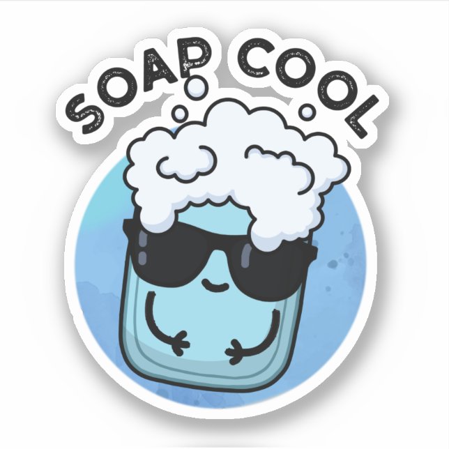 Pegatina Soap Guay Funny Soap Pun (Anverso)