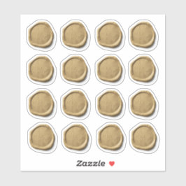 Pegatina Sobre de 16 Bodas Sello de Wax Faux Gold