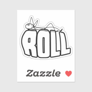 Pegatina Sobre un rollo