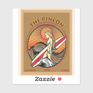 PEGATINA SOBREVIVIENDO EL RINCON VENTURA CALIFORNIA