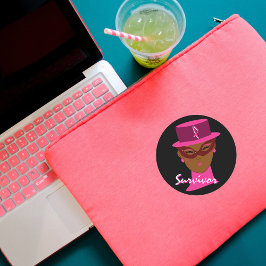 pegatina "Sobreviviente En Rosa" - Personalizable