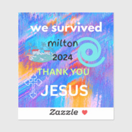 Pegatina sobrevivimos a milton 2024