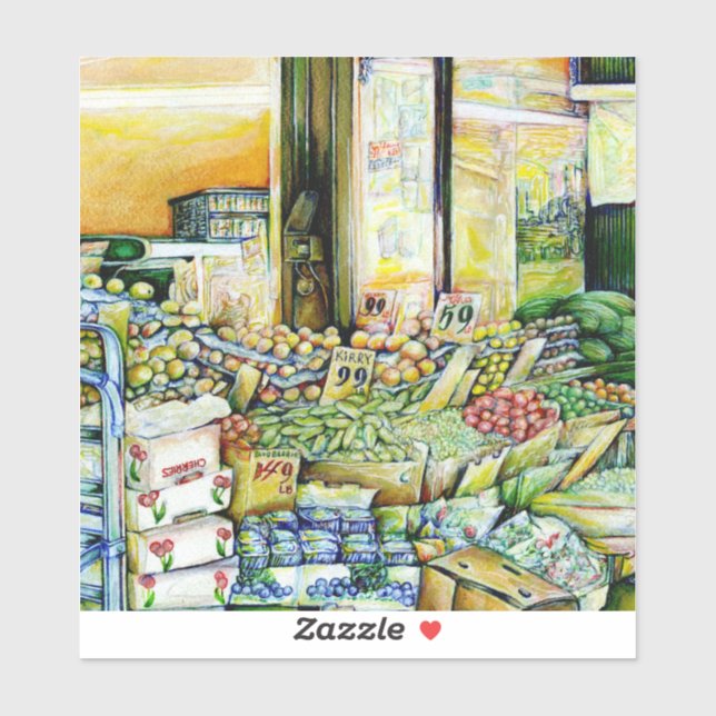 Pegatina Socavar la gentrificación artística (Hoja)