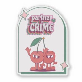 Pegatina Socia en el crimen