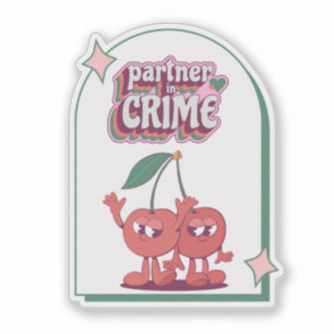 Pegatina Socia en el crimen