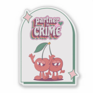Pegatina Socia en el crimen