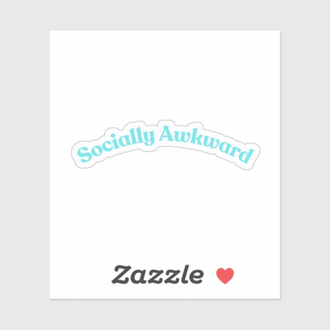 Pegatina Socialmente incómodo (Hoja)