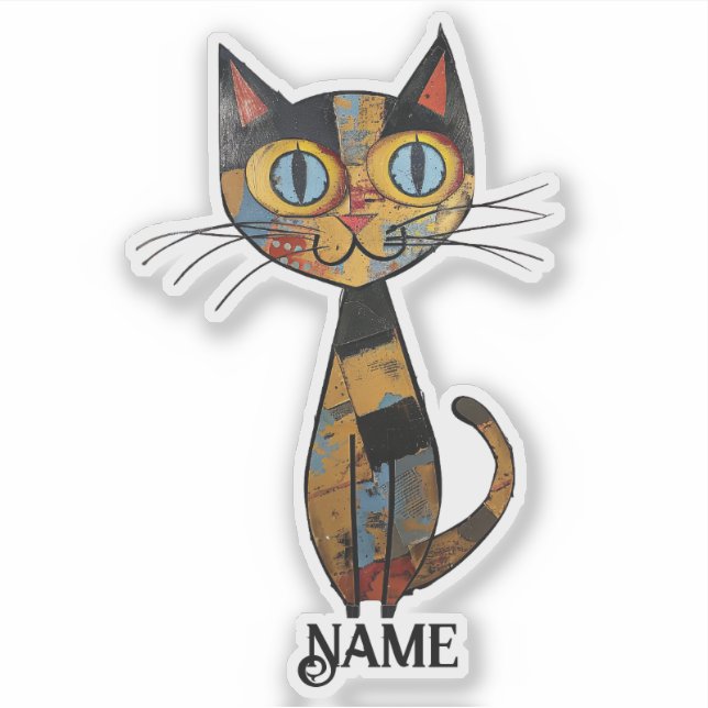 Pegatina Sociedad de Kitty Personalizada (Anverso)