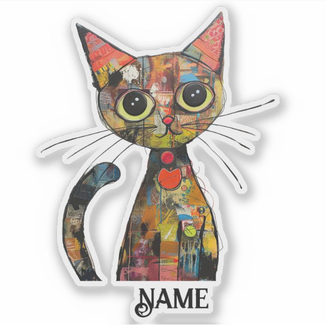 Pegatina Sociedad de Kitty Personalizada (Anverso)