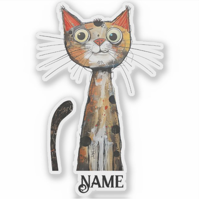 Pegatina Sociedad de Kitty Personalizada (Anverso)