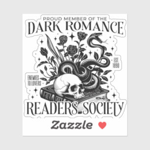Pegatina Sociedad de lectores de romance oscuro