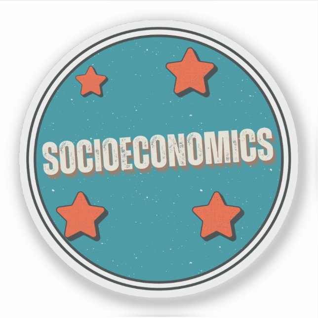 Pegatina Socioeconomía (Anverso)