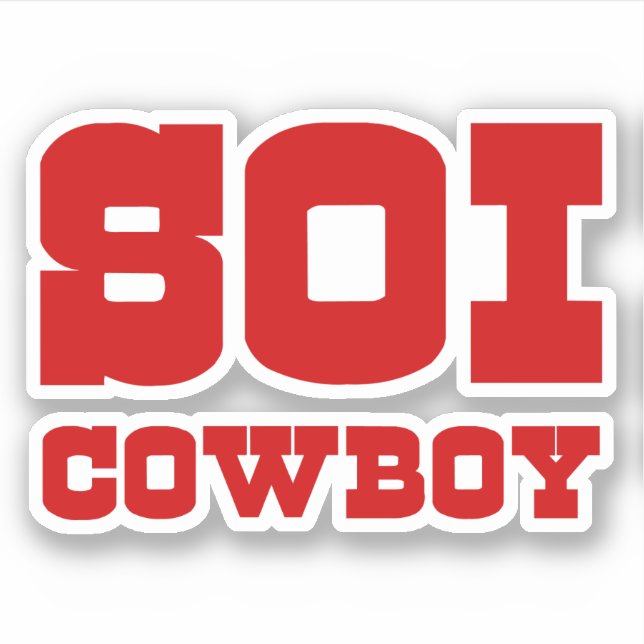 PEGATINA SOI COWBOY (Anverso)
