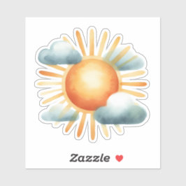 Pegatina Sol dibujado