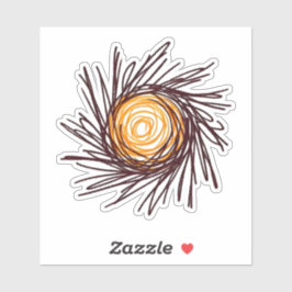 Pegatina Sol dibujado