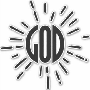 Pegatina Sol Dios