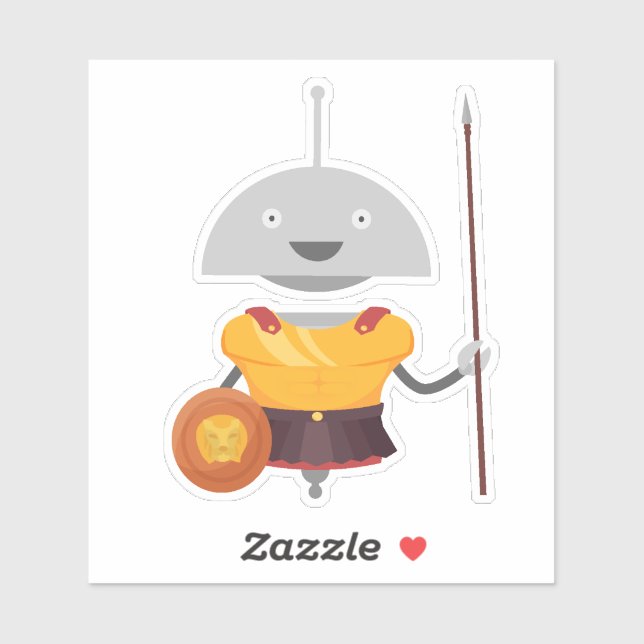 Pegatina Soldado romano de Mia (Hoja)