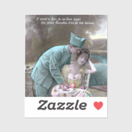 Pegatina Soldado y amante