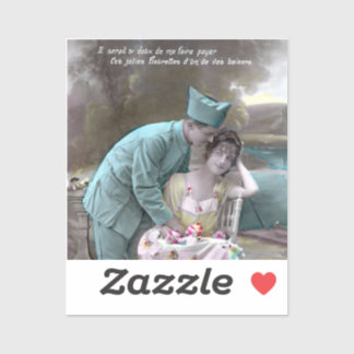 Pegatina Soldado y amante