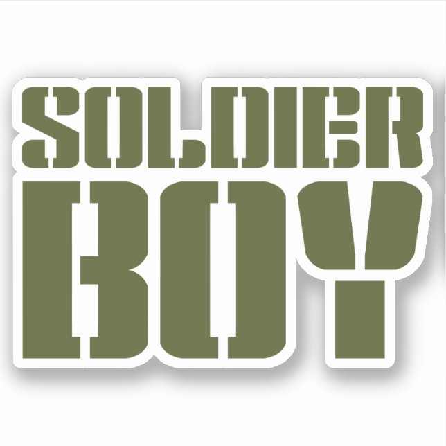 PEGATINA SOLDIER BOY (Anverso)