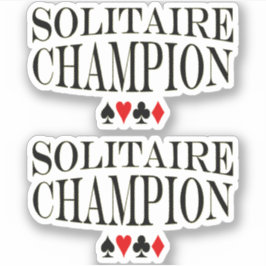 Pegatina Solitaire Champion Vinyl