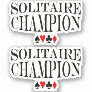 Pegatina Solitaire Champion Vinyl
