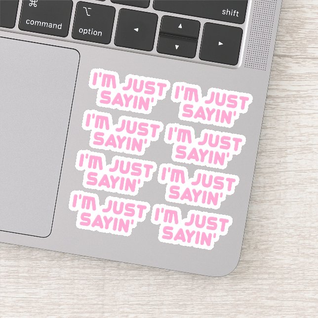 Pegatina Sólo decir (Detalle)