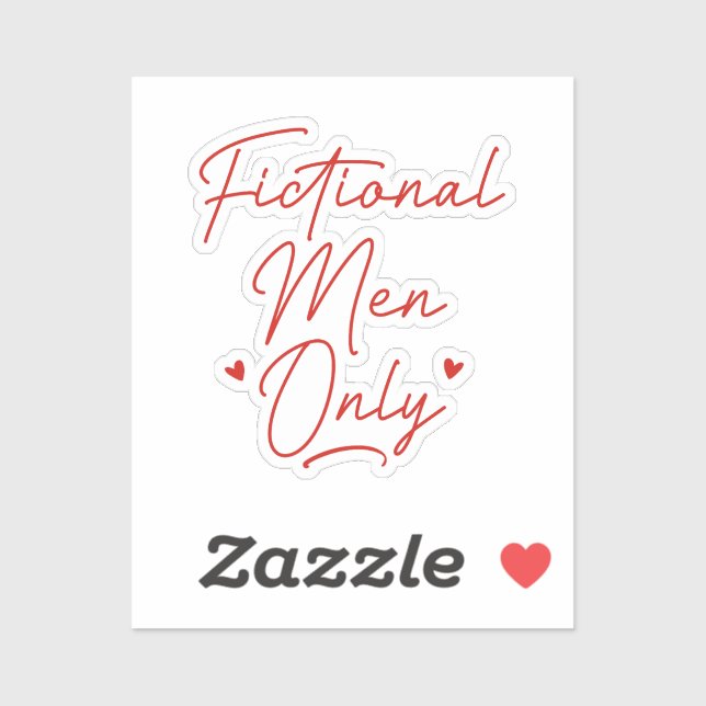 Pegatina Solo hombres ficticios (Hoja)