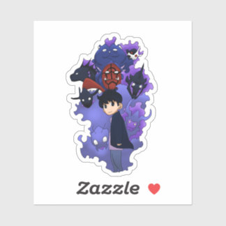 Pegatina Solo Leveling inspired chibi