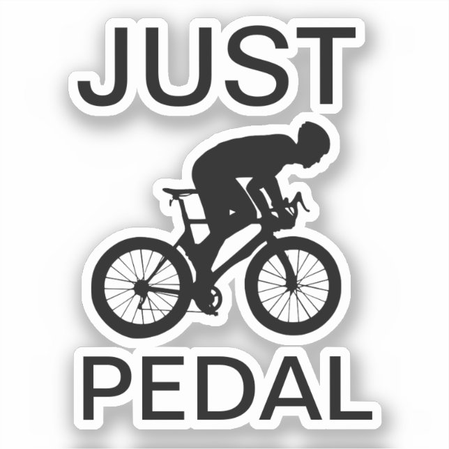 Pegatina Sólo Pedal (Anverso)