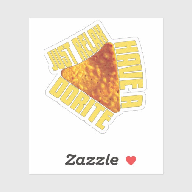 Pegatina Sólo Relájese Y Dorite (Hoja)