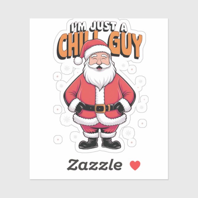 Pegatina Solo soy un chico malo Navidades meme 2025 (Hoja)