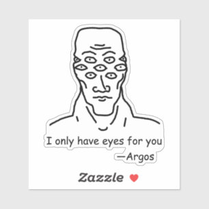 Pegatina Solo tengo ojos para ti (de Argos)