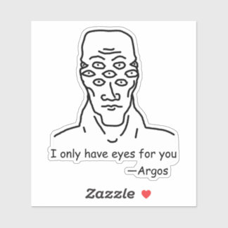 Pegatina Solo tengo ojos para ti (de Argos)