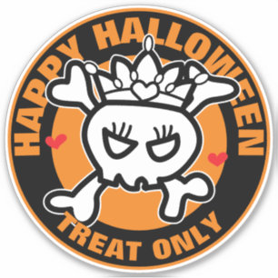 PEGATINA SOLO TRATAMIENTO DE HAPPY HALLOWEEN