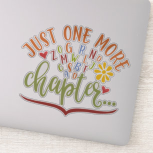 Pegatina Sólo Un Capítulo Más. Diseño De Lectura Para Estud