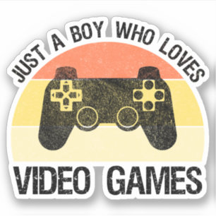 Pegatina Solo Un Niño Que Ama Los Videojuegos