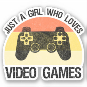 Pegatina Solo Una Chica Que Ama Los Videojuegos