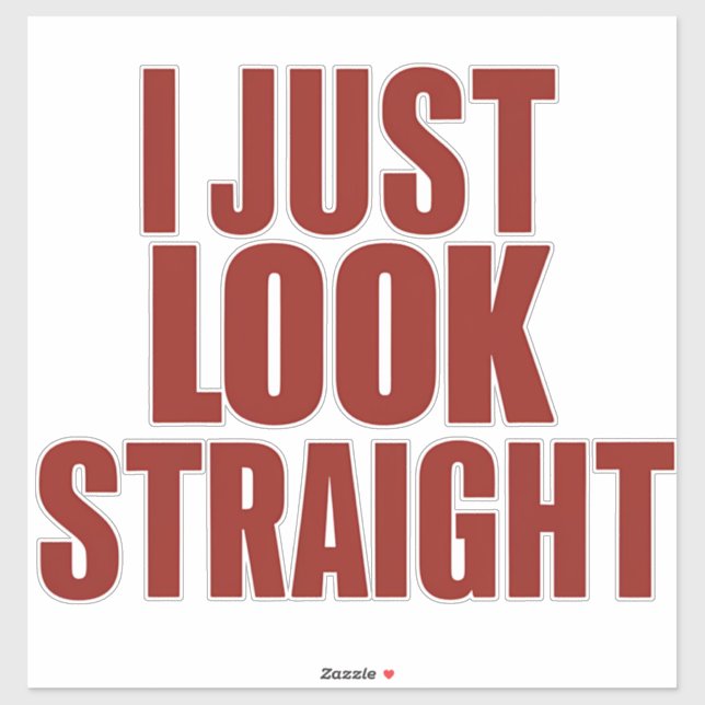 Pegatina Sólo veo el mes del orgullo gay LGBT (Hoja)