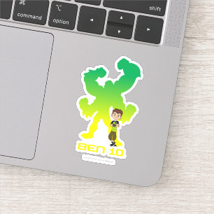 Pegatina Sombra de Ben 10 y Cuatro brazos