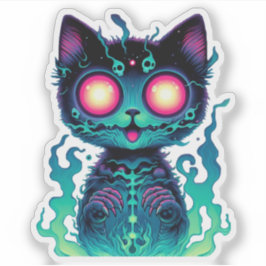 Pegatina Sombra de gato etéreo