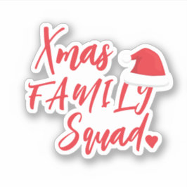 Pegatina sombrero de Santa para vacaciones de Navidad famil