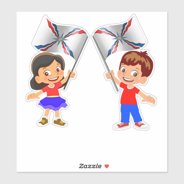 Pegatina Somos camisetas asirias (Hoja)