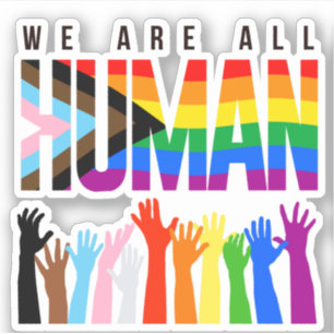 Pegatina Somos todos humanos