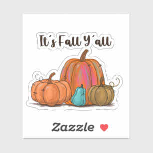 Pegatina Son las calabazas del otoño